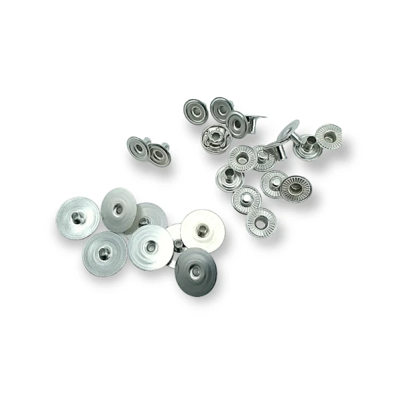 Gizli Çıtçıt 16 mm 54 Sistem Pirinç Çıtçıt 4 lü Takım 144 Adet C00020