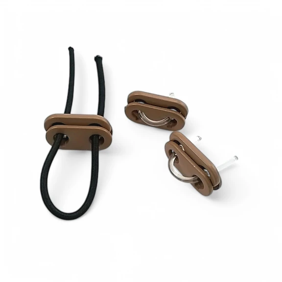 Metal Stoper İki Delikli 5,5 mm Delik Çaplı Şık ve Estetik Model - Zamak Stoper CGT0005