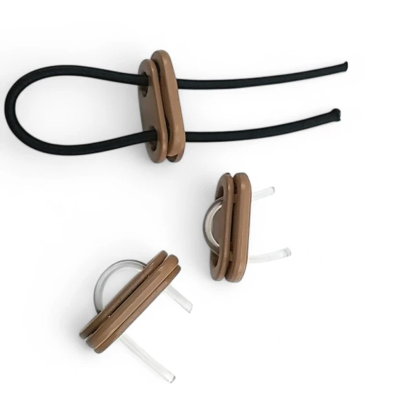 Metal Stoper İki Delikli 5,5 mm Delik Çaplı Şık ve Estetik Model - Zamak Stoper CGT0005