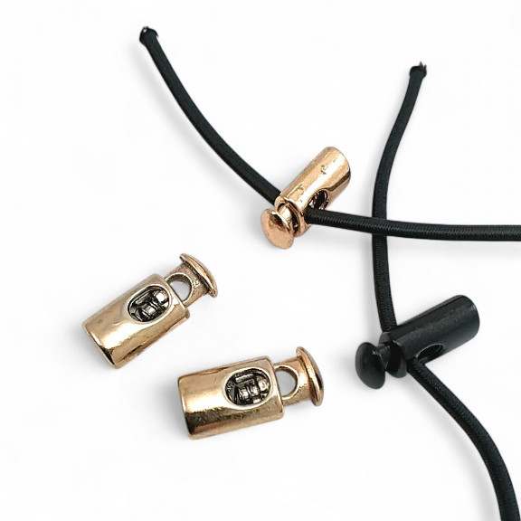 Tek Delikli Küçük Yassı Metal Stoper 3,5 mm Delik Çaplı Üstten Basmalı Model - Zamak Stoper CGT0033