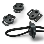 Metal Handle Stopper Two Holes 4 mm 0,16" Hole Diameter Stopper - Top Press - Bottom Bridge CGT0036