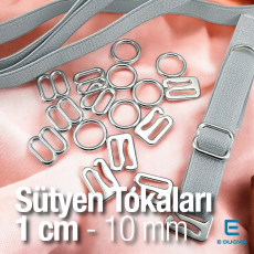 Sütyen Aksesuarları 10 mm Askı Ayar Tokası Kancası ve Halkası CGT003T10