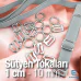 Sütyen Aksesuarları 10 mm Askı Ayar Tokası Kancası ve Halkası CGT003T10