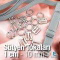 Sütyen Aksesuarları 10 mm Askı Ayar Tokası Kancası ve Halkası CGT003T10