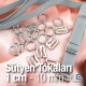 Sütyen Aksesuarları 10 mm Askı Ayar Tokası Kancası ve Halkası CGT003T10