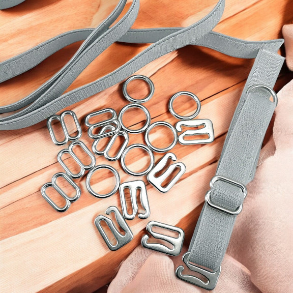 Sütyen Aksesuarları 10 mm Askı Ayar Tokası Kancası ve Halkası CGT003T10