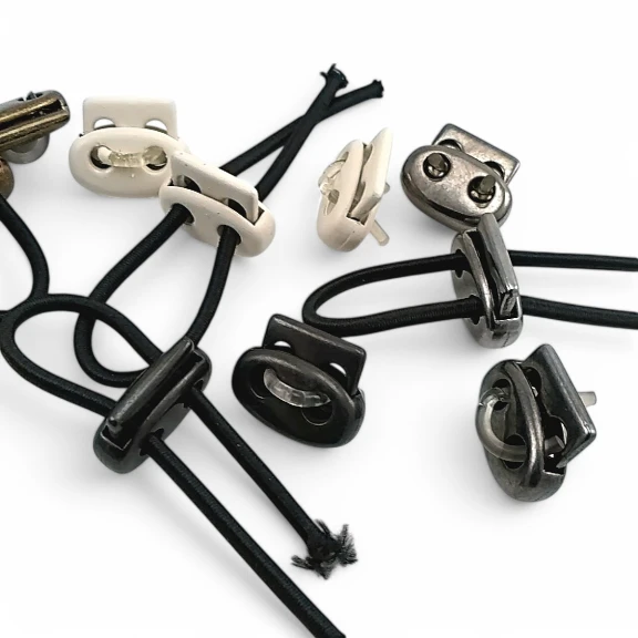 Metal Küçük Oval Stoper İki Delikli 4 mm Delik Çaplı Stoper - Üstten Basmalı CGT0045