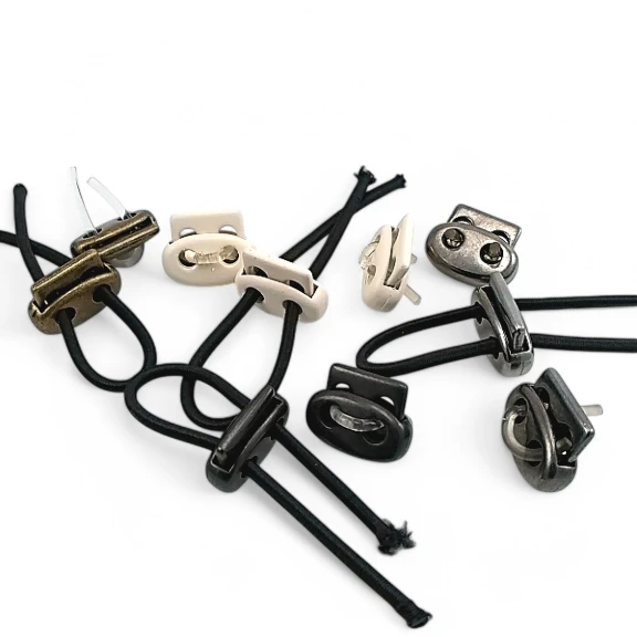 Metal Küçük Oval Stoper İki Delikli 4 mm Delik Çaplı Stoper - Üstten Basmalı CGT0045