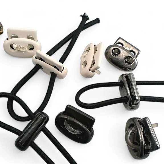 Metal Küçük Oval Stoper İki Delikli 4 mm Delik Çaplı Stoper - Üstten Basmalı CGT0045