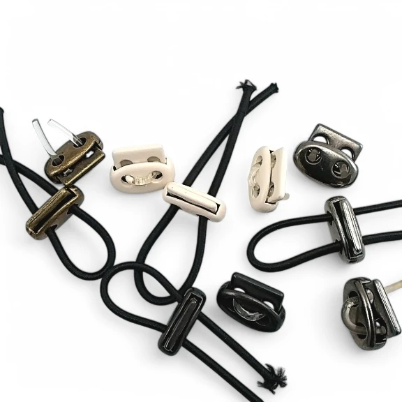 Metal Küçük Oval Stoper İki Delikli 4 mm Delik Çaplı Stoper - Üstten Basmalı CGT0045