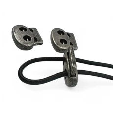 Metal Büyük Oval Stoper İki Delikli 5 mm Delik Çaplı Stoper - Üstten Basmalı CGT0046