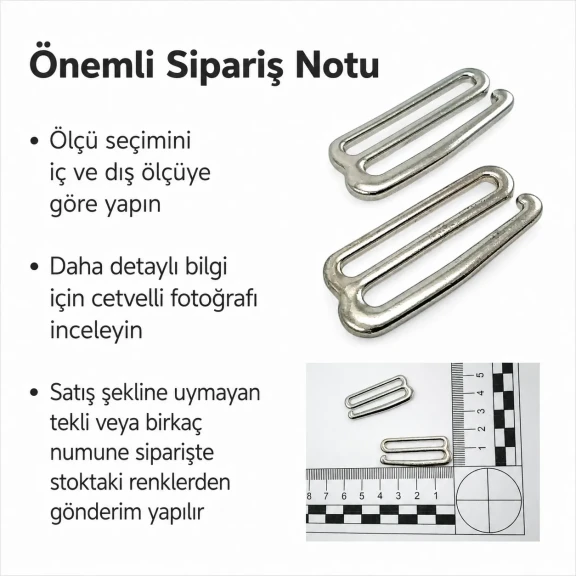 3 cm Kanca Toka - Berber Penuar Kancası CGT004962, metal yapısı ile penuarın güvenli sabitlenmesini sağlar