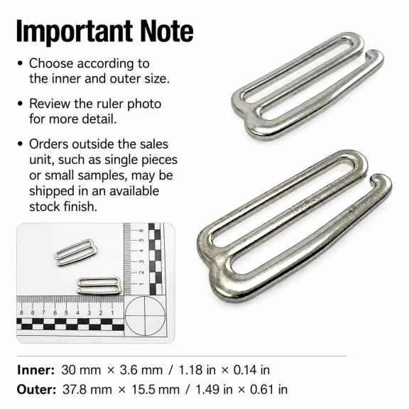 3 cm Kanca Toka - Berber Penuar Kancası, 50 adet paket, dayanıklı metal, salon kullanımı için ideal