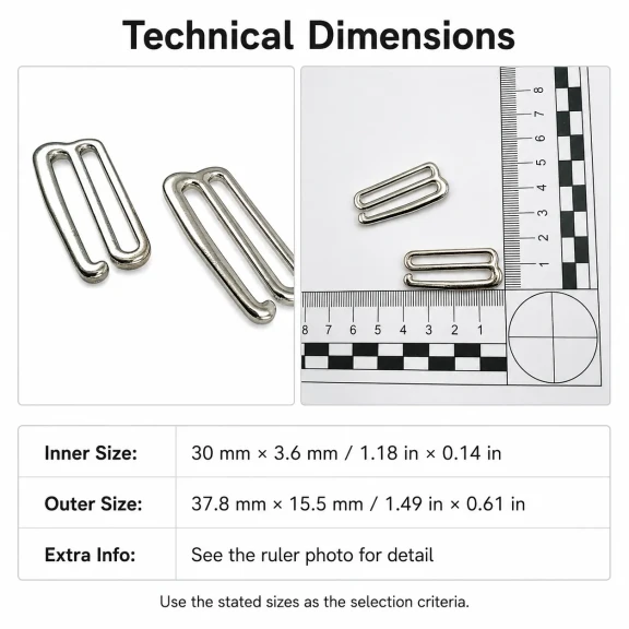 3 cm Kanca Toka - Berber Penuar Kancası, 50 adet paket, dayanıklı metal, salon kullanımı için ideal