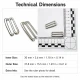 3 cm Kanca Toka - Berber Penuar Kancası, 50 adet paket, dayanıklı metal, salon kullanımı için ideal