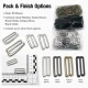 3 cm Kanca Toka - Berber Penuar Kancası, 50 adet paket, dayanıklı metal, salon kullanımı için ideal