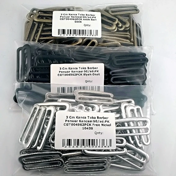 3 cm 1.2" Hook Buckle - Barber's Cape Hook 50 Pieces/Pack CGT004962PCK