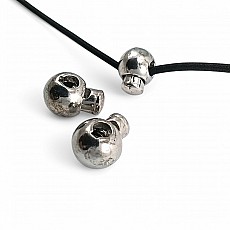 Tek Delikli Metal Stoper 4,5 mm Delik Çaplı Üstten Basmalı Yuvarlak Model - Top Stoper CGT0071