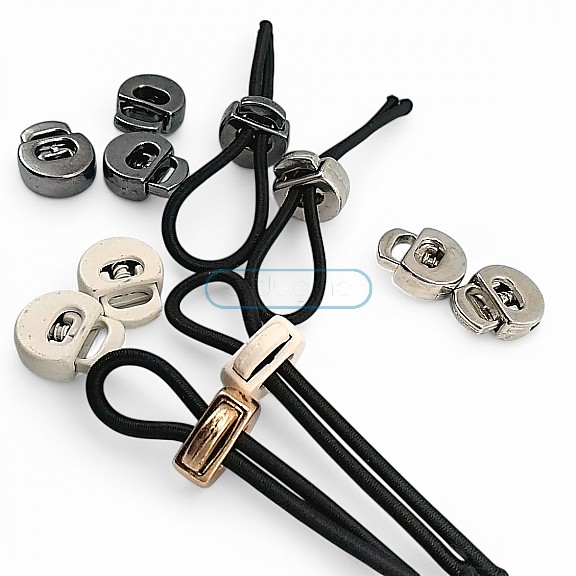 Metal Stoper Tek Delikli 7x3 mm Delik Çaplı Üstten Basmalı Yarım Daire Model - Ay Stoper CGT0072