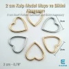 2 cm Kalp Model Mayo ve Bikini Aksesuarı - Dekolte Aksesuarı 50 Adet/Paket CGT4500PCK