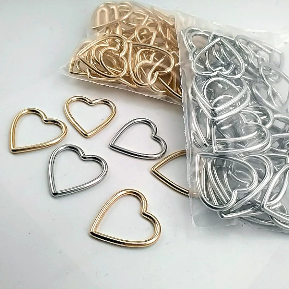 2 cm 0.8" Heart Shaped Swimsuit and Bikini Accessory - Neckline Accessory 50 Pieces/Pack CGT4500PCK