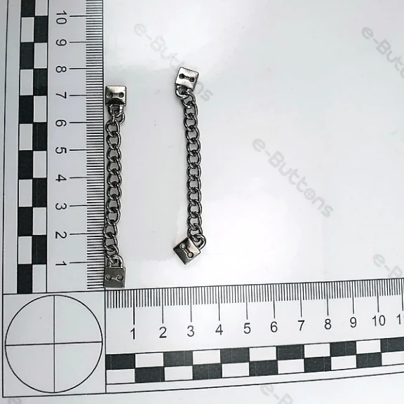 Mont Askı Zincir 7,5 cm Boy Dikme Delikli Kare Uç Metal E 1720