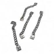 Mont Askı Zincir 7,5 cm Boy Dikme Delikli Kare Uç Metal E 1720