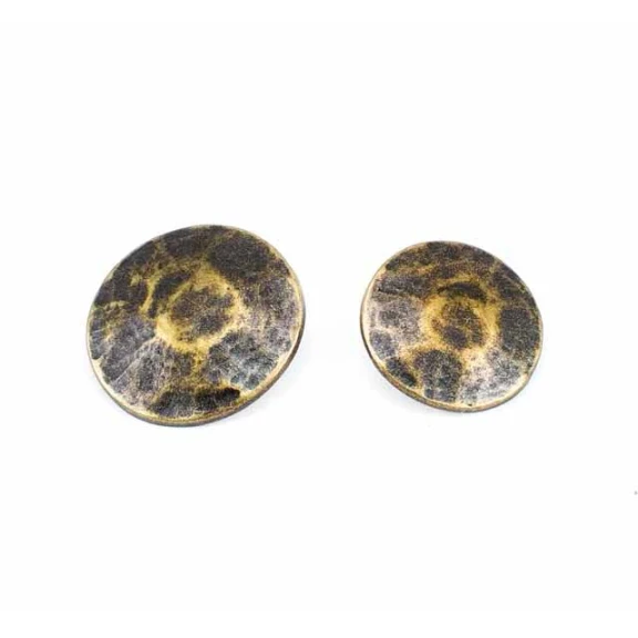 Ezik Desenli Ayaklı Düğme 27 mm - 44 boy Kaban ve Trençkot Düğmesi E 1043