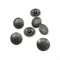 Shank Button 15 mm - 24 L Coat of Arms Embossed Pattern (E 1268 Larger) E 1051