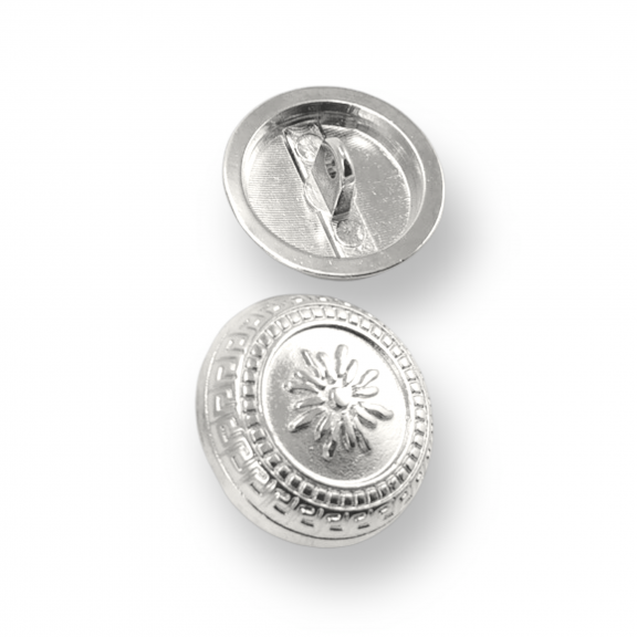 Bayan Ceket Düğmesi 21 mm  - 32 boy Çiçekli  İşlemeli Ayaklı Düğme E 1055