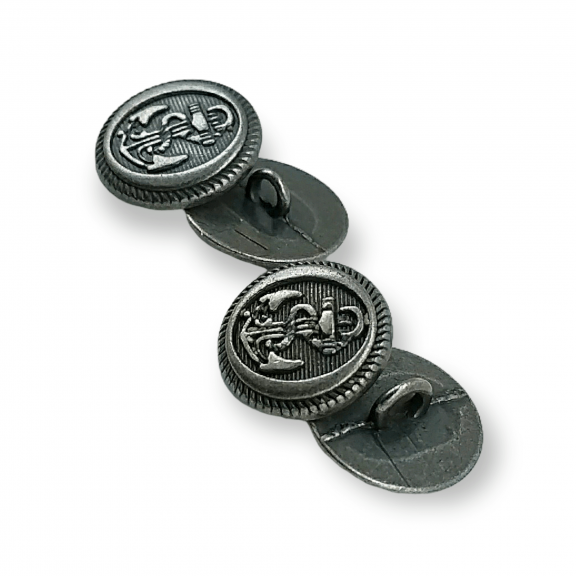 Çapa Tasarımlı 18 mm - 29 Boy Metal Ayaklı Düğme E 1151