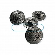 Coat of Arms Patterned 19 mm - 30 L Shank Button E 1158