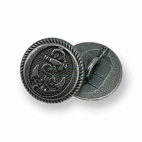 Çapa Tasarımlı 15 mm - 24 Boy Metal Ayaklı Düğme ( E 1151 Büyüğü) E 1164