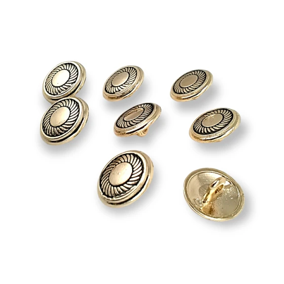 8pcs Button Set Gold Jacket Cufflinks 15 mm - 24 L E 118 SET8