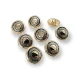 8pcs Button Set Gold Jacket Cufflinks 15 mm - 24 L E 118 SET8