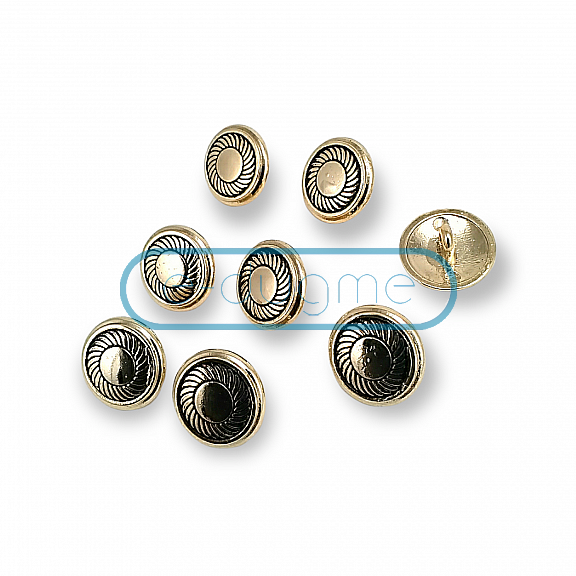 8pcs  Button Set Gold Jacket Cufflinks 15 mm - 24 L E 118 SET8