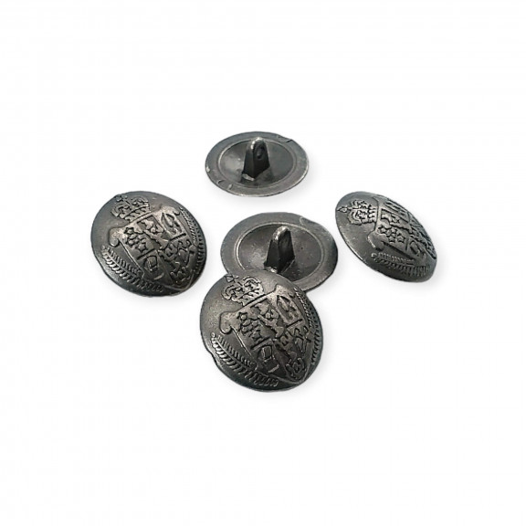 Arma Desenli 20 mm - 34 Boy Metal Ayaklı Düğme ( E 1051 Büyüğü ) E 1268