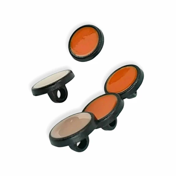 Mineli Bluz ve Gömlek Düğmesi Simli Metal Ayaklı Düğme 12 mm - 19 boy E 1304 MN