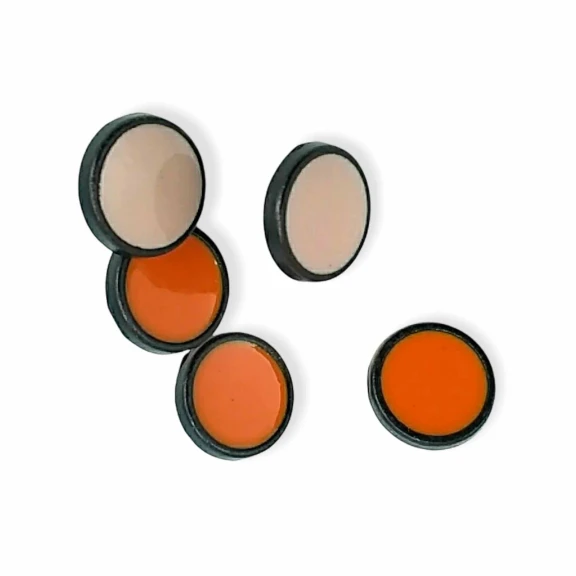 Mineli Bluz ve Gömlek Düğmesi Simli Metal Ayaklı Düğme 12 mm - 19 boy E 1304 MN