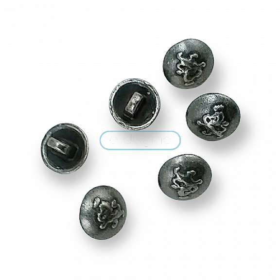 11mm 17 L Metal Shirt Button Lion Figured E 131