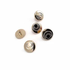 Mineli Altın Kaplama Bluz Gömlek Elbise ve Ceket Kol Düğmesi 12,5 mm - 20 boy E 1657 V2