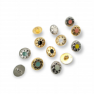 12.5 mm -20 L Enamel Dress and Shirt Button E 1659