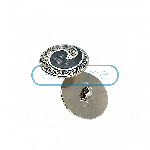 25 mm - 40 L Transparent Enamel Shank Button Jacket and Coat Button E 1678