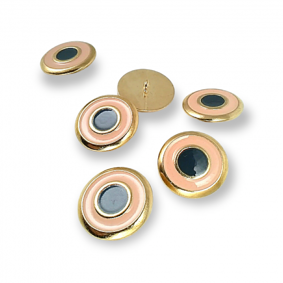 22 mm - 34 L Enamel Jacket and Coat Button Set of 8 Spring Colors E 1949 SET8 V2