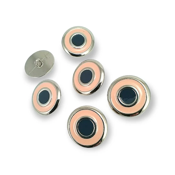 22 mm - 34 L Enamel Jacket and Coat Button Set of 8 Spring Colors E 1949 SET8 V2