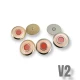 22 mm - 34 L Enamel Jacket and Coat Button Set of 8 Spring Colors E 1949 SET8 V2
