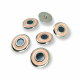 22 mm - 34 L Enamel Jacket and Coat Button Set of 8 Spring Colors E 1949 SET8 V2