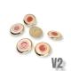 22 mm - 34 L Enamel Jacket and Coat Button Set of 8 Spring Colors E 1949 SET8 V2
