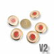22 mm - 34 L Enamel Jacket and Coat Button Set of 8 Spring Colors E 1949 SET8 V2