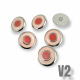 22 mm - 34 L Enamel Jacket and Coat Button Set of 8 Spring Colors E 1949 SET8 V2